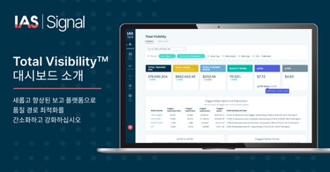 Total VisibilityTM 대시보드를 포함하게 되는 IAS Signal￼
